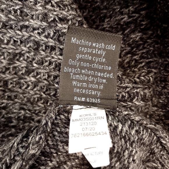 Marc Anthony Men’s ¼ Zip Luxury Heavy Knit Sweater – Black Heather Size XL (NWT) - Picture 5 of 5